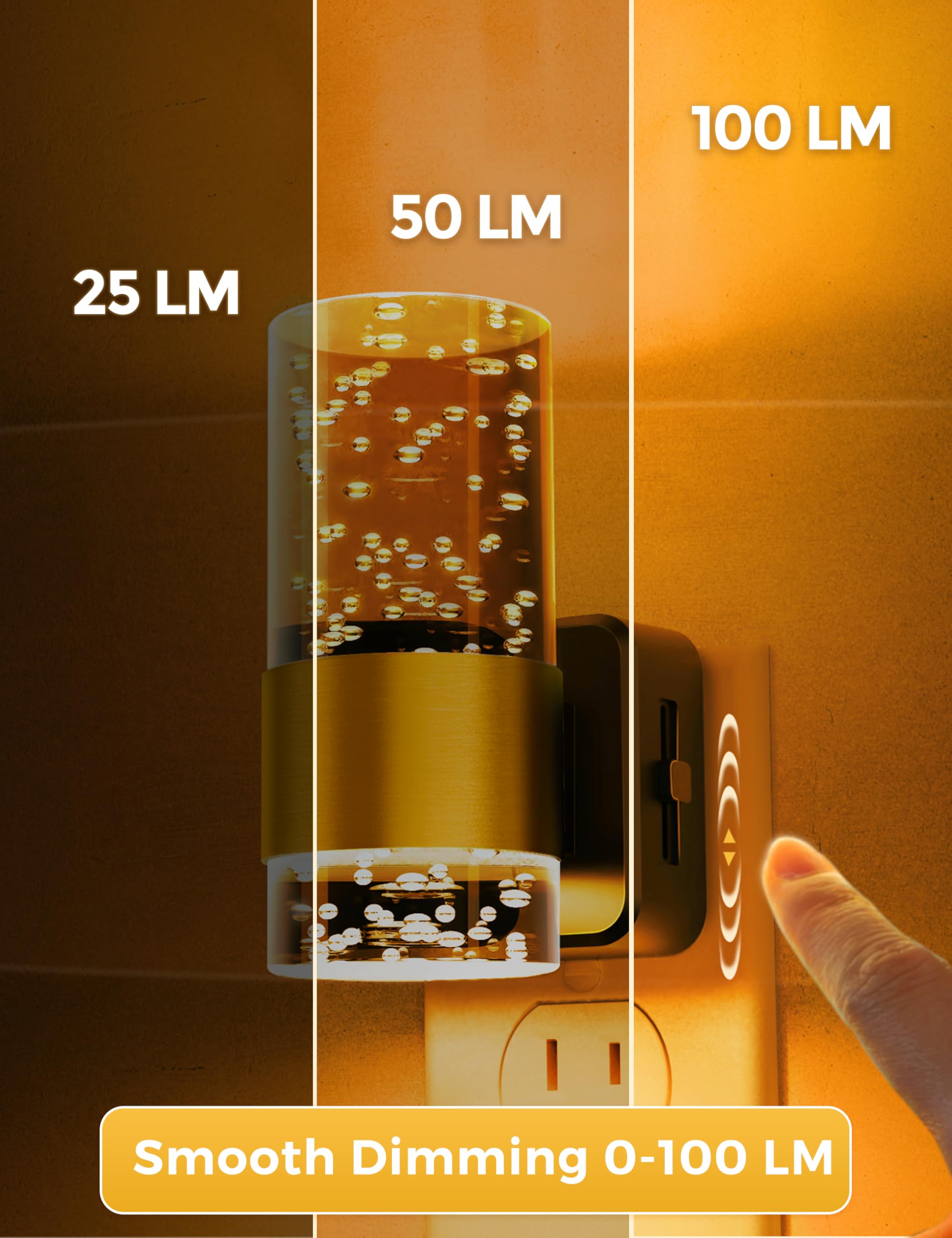 L LOHAS LED auto-sensor night light activates in low-light conditions.