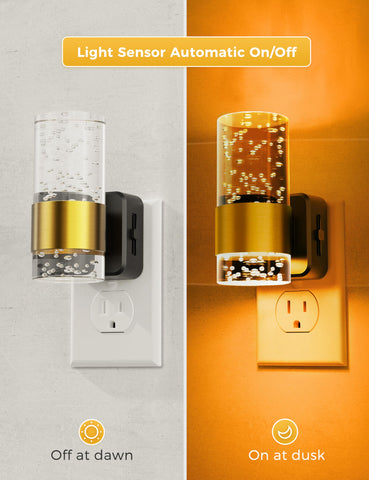 L LOHAS LED dimmable night light with side slider to adjust brightness.