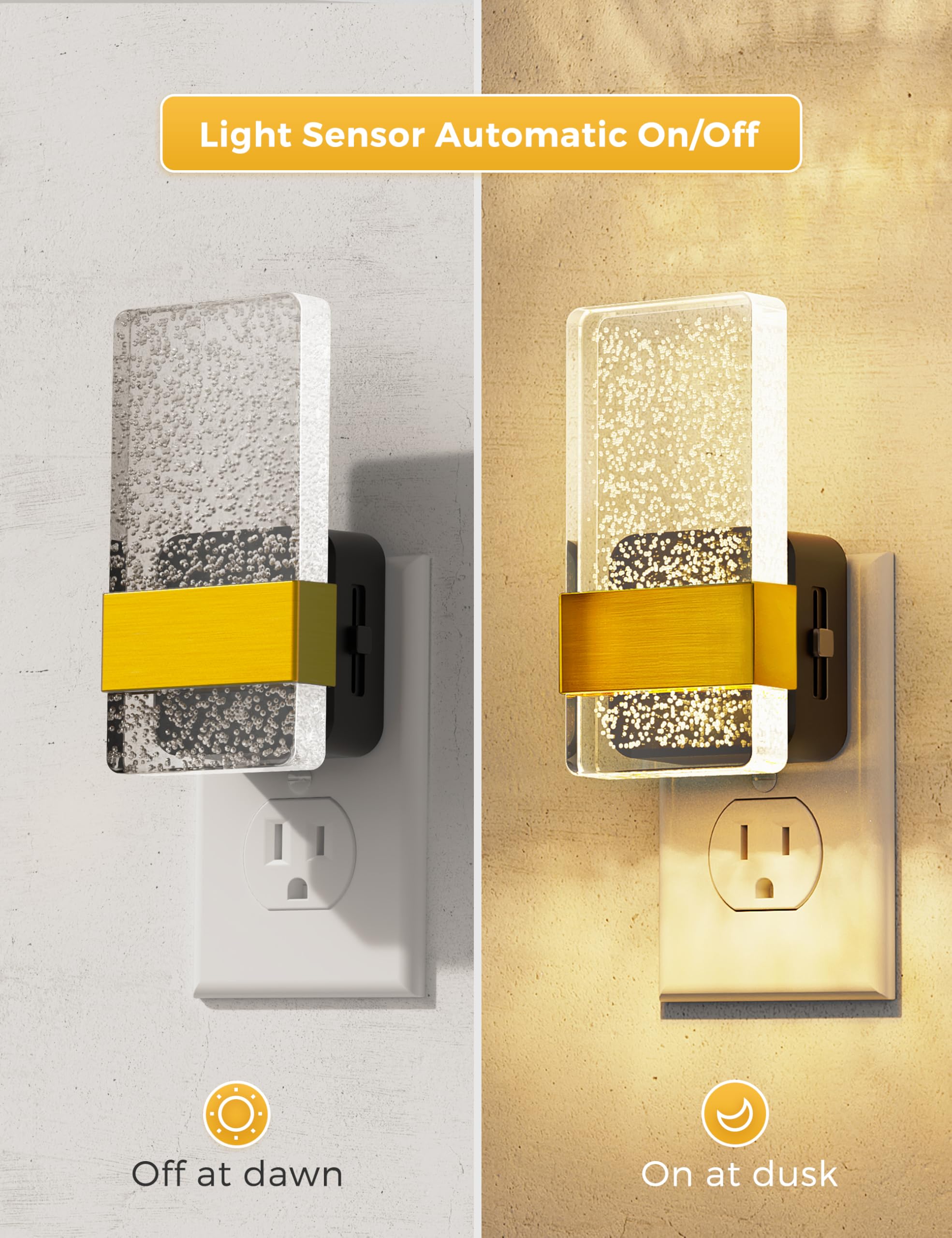 L LOHAS LED dusk-to-dawn sensor night light automatically