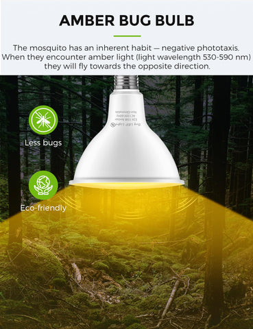 L LOHAS LED 150-200W equivalent amber bulb saves energy with 15W input.