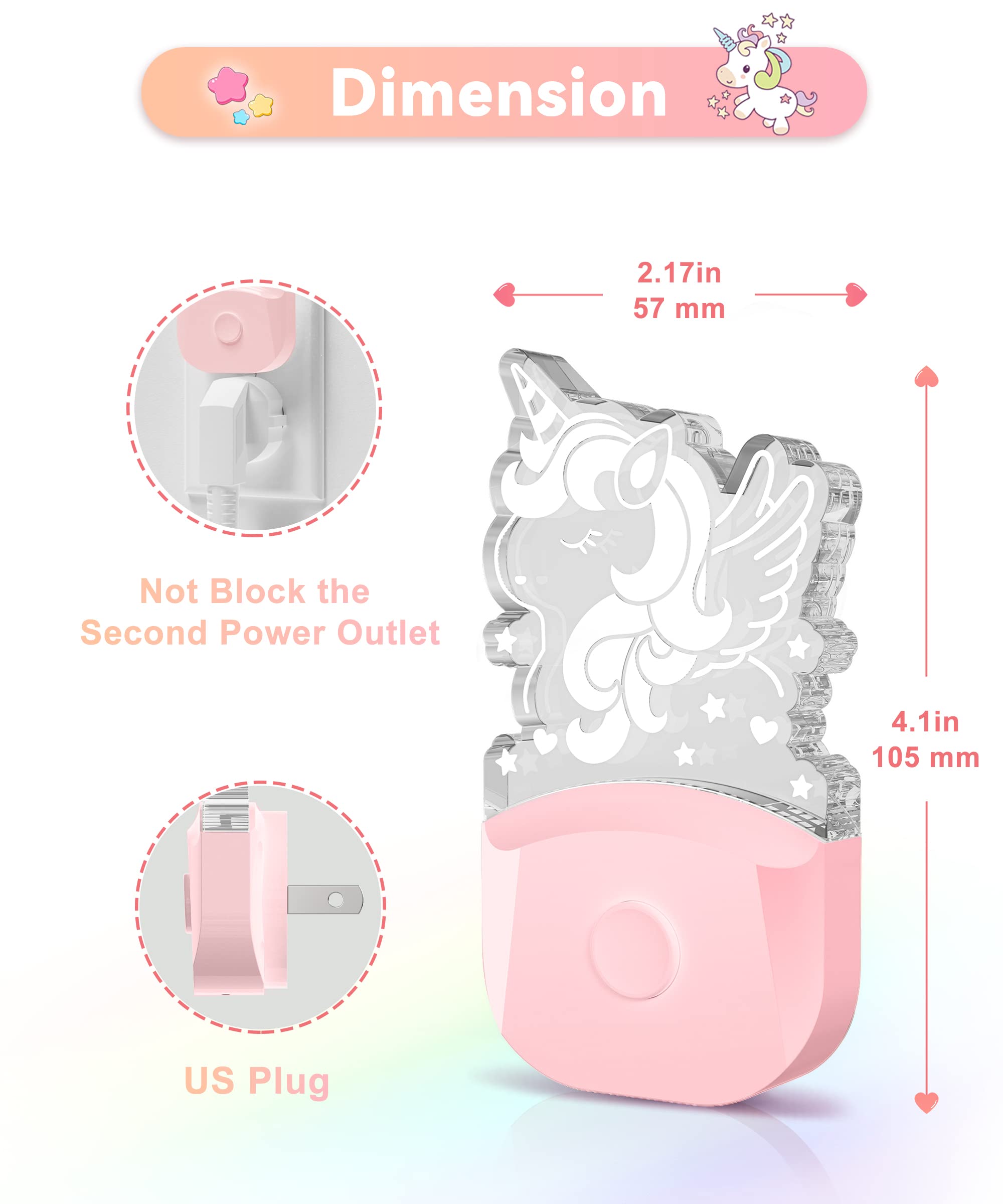 LOHAS LED gift-packaged night light designed for girls and kids