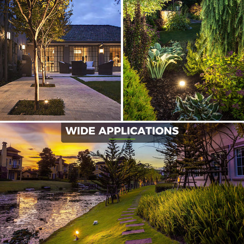 L LOHAS LED 3000K warm white creates a soft garden glow