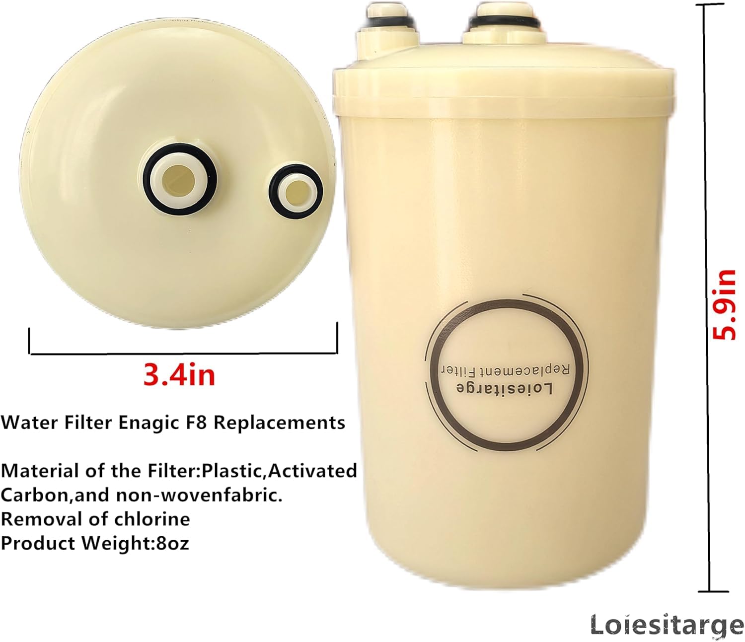 Loiesitarge dual connection ports speed up filter swaps