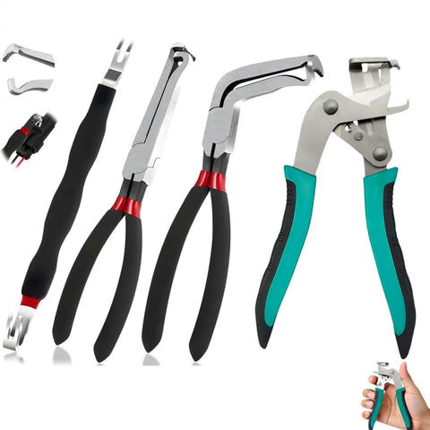 Loisdaro straight electrical disconnect pliers provide secure grip for quick clip removal.