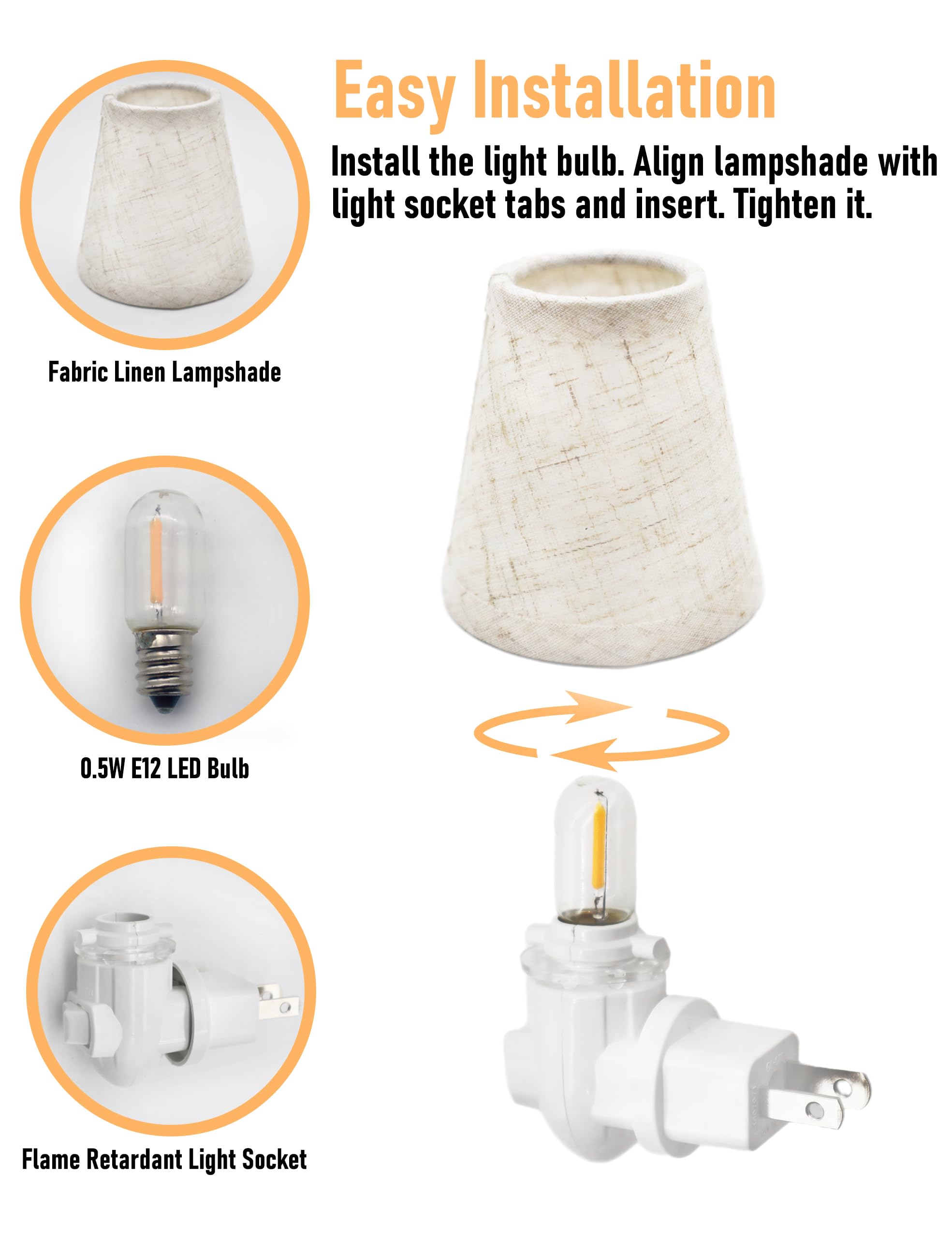 LOIWON wall-socket-friendly design keeps outlets free for use.