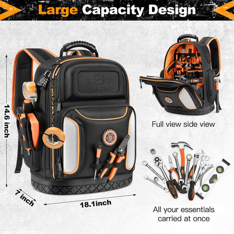 LOKASS backpack features a built-in combination lock for added security
