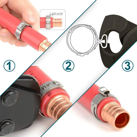 LOKMAN clamp accommodates multiple PEX brands for universal compatibility