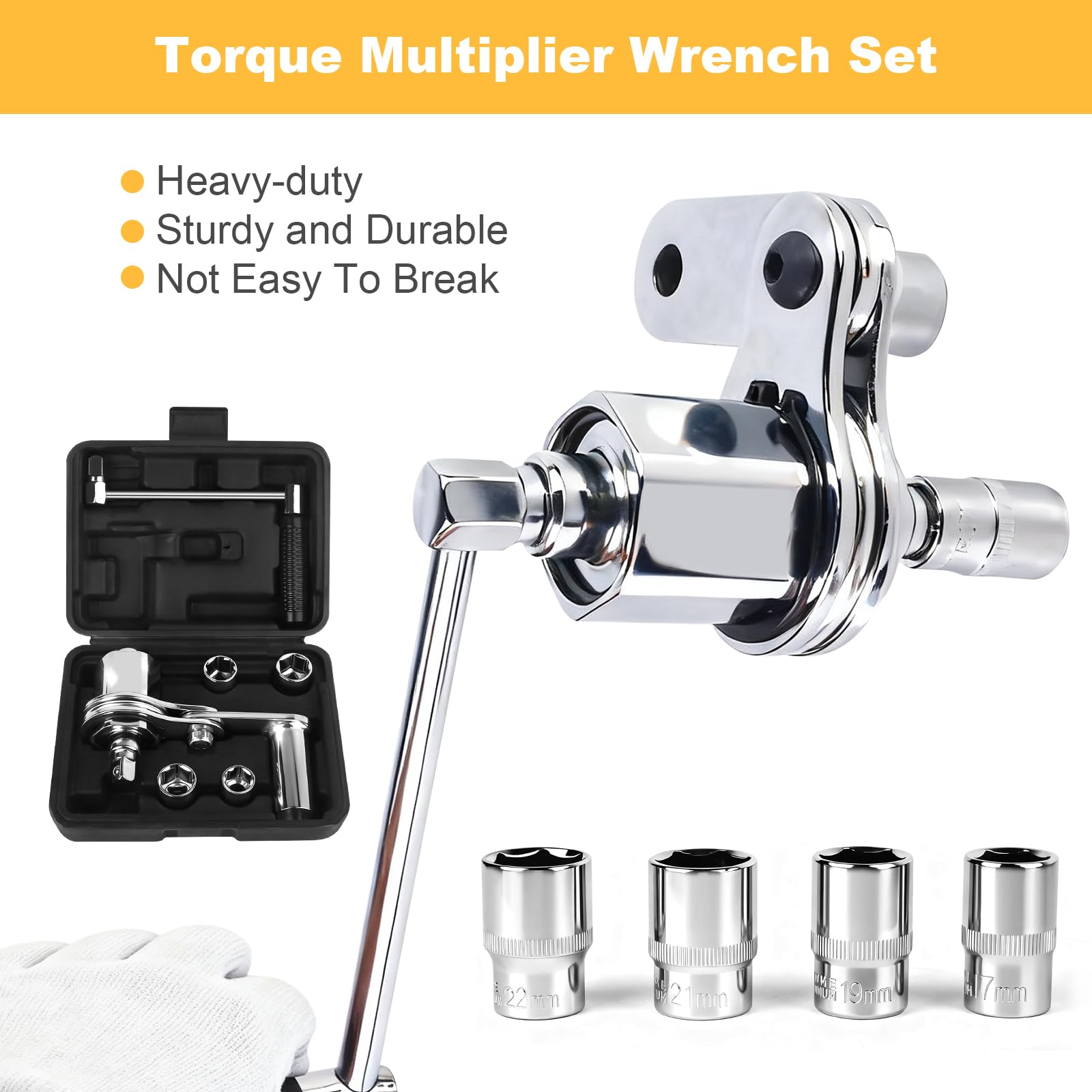 Loksun torque multiplier with anti-slip handle for secure grip during stubborn nut removal.
