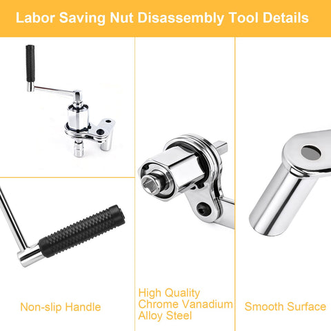 Loksun torque multiplier 1/2 inch drive enables easier wheel nut loosening.