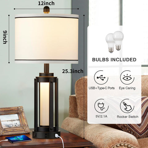 Lolikit four included 6W LED bulbs delivering 2700K warm white light