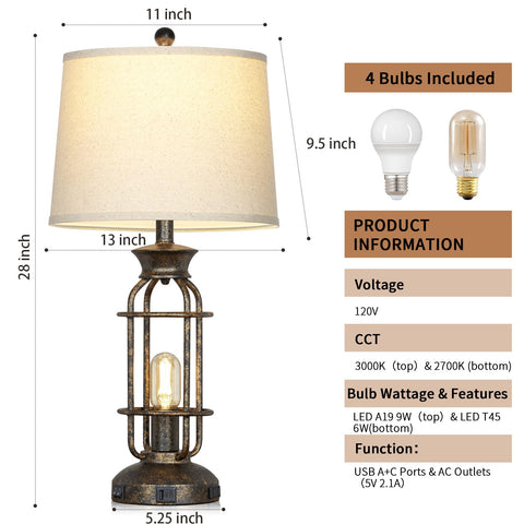 Lolokit four LED bulbs included for immediate warm lighting.