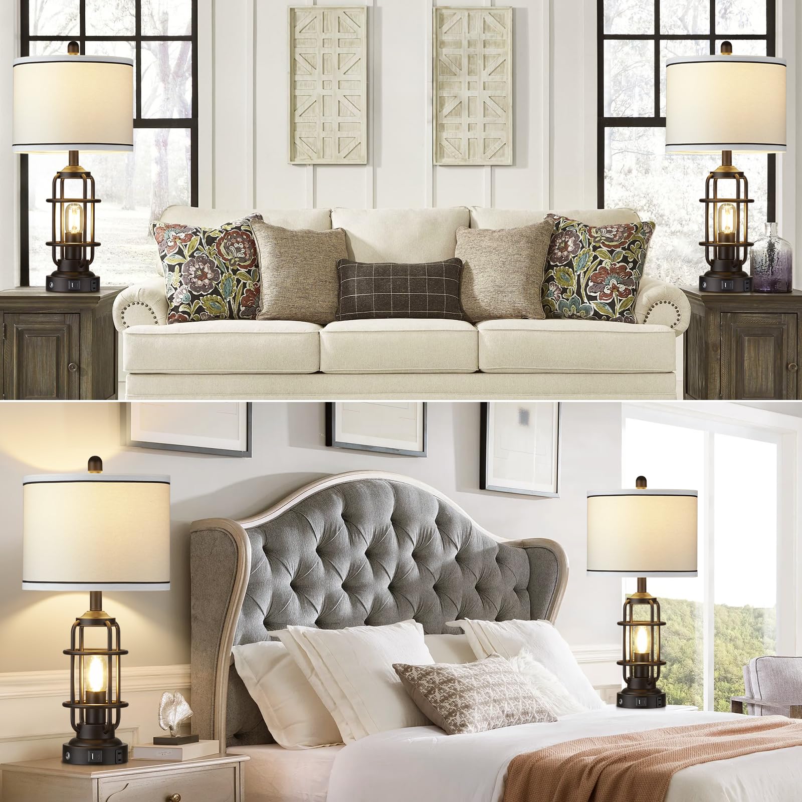 Lolokit fabric shade softens light for comfortable room ambiance