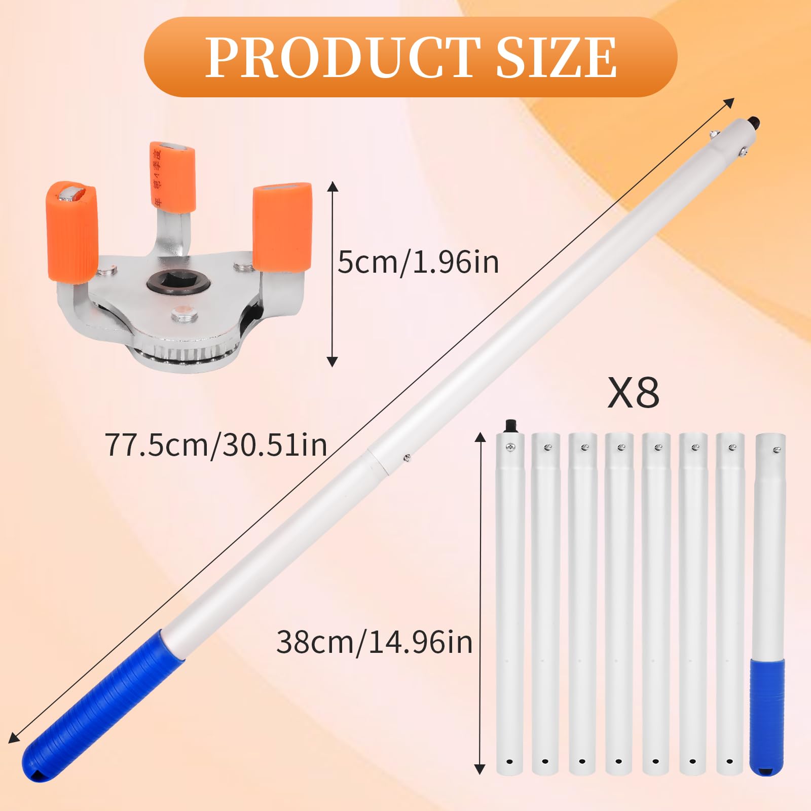 LOLOTONG triangular tip for flexible engagement with different detector bases.