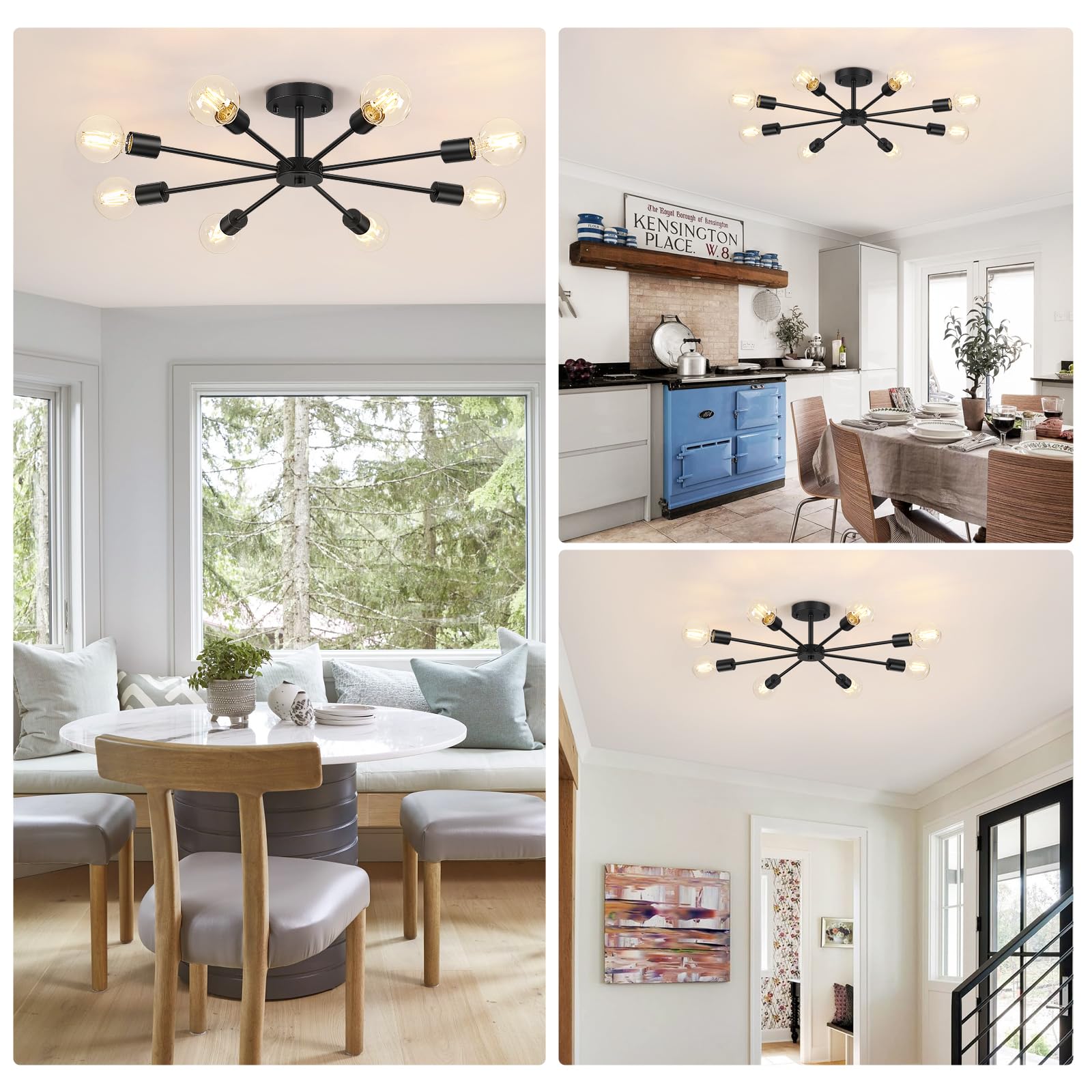 Lomoky hallway-entryway ceiling light—UL-listed safety for high-traffic spaces.