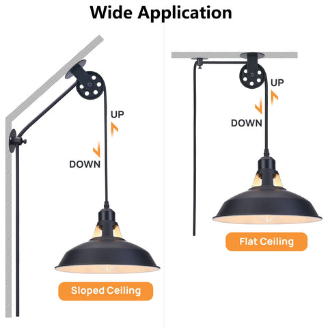Lomoky 14.76 ft cord pendant suitable for hallways and dining areas.