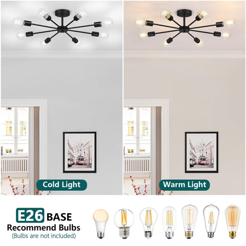 Lomoky semi-flush mount—easy ceiling installation for kitchens and hallways.