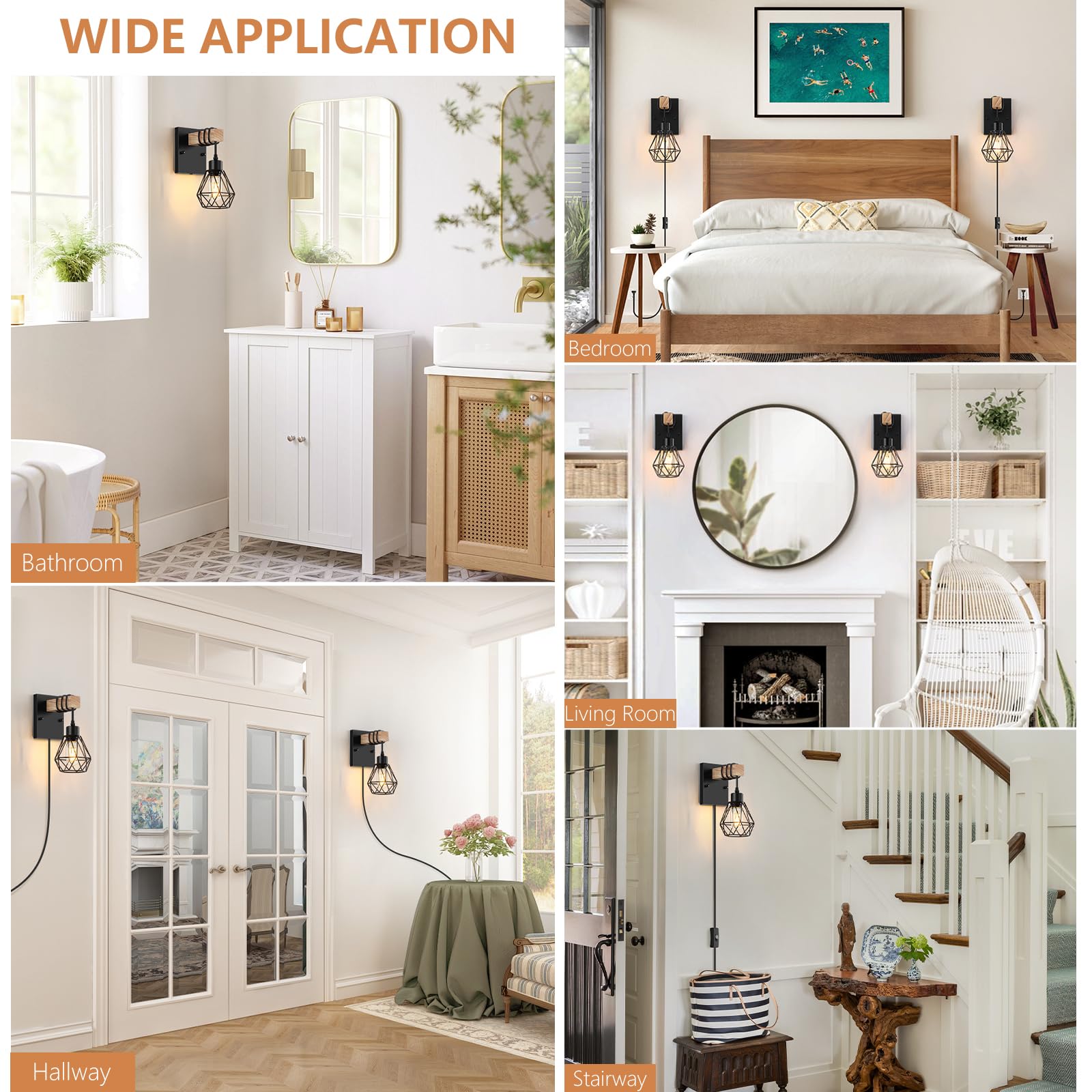 Lomoky UL-listed safety adds peace of mind for wall lighting.
