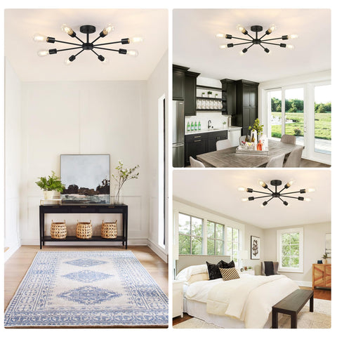 Lomoky sputnik light—versatile decor for living rooms, bedrooms, and cafes.