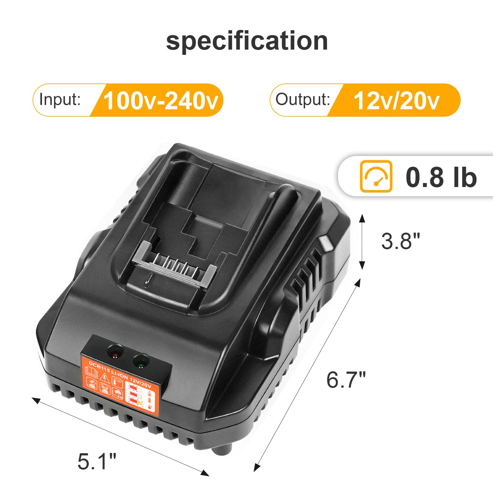 Lomrige high-capacity battery housed in durable ABS+PC construction for durability.