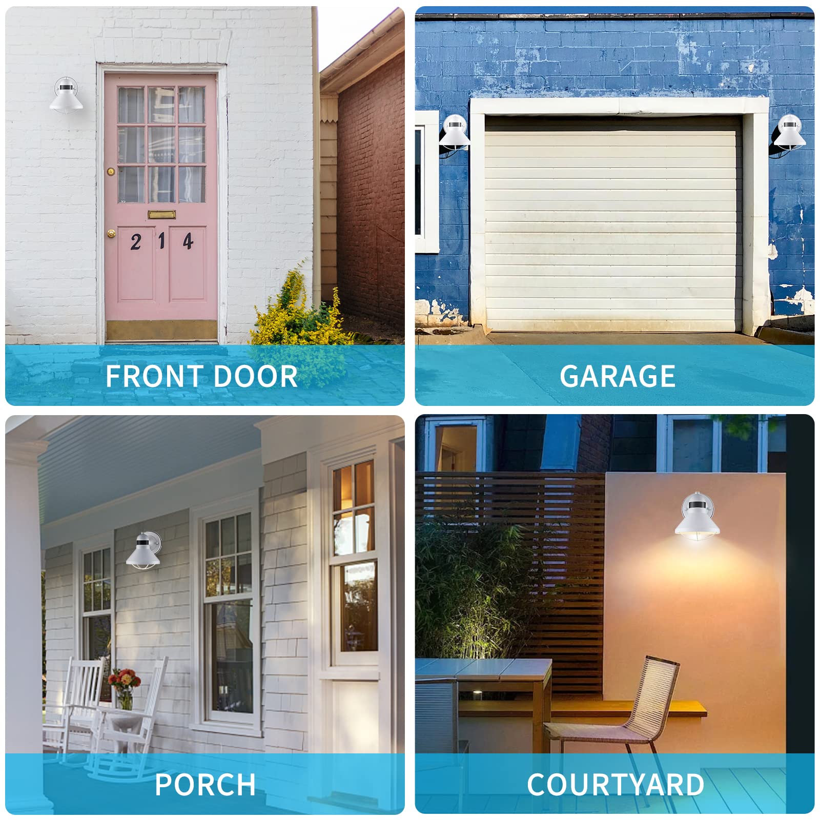 LONEDRUID dusk-to-dawn porch light offers hands-free security lighting