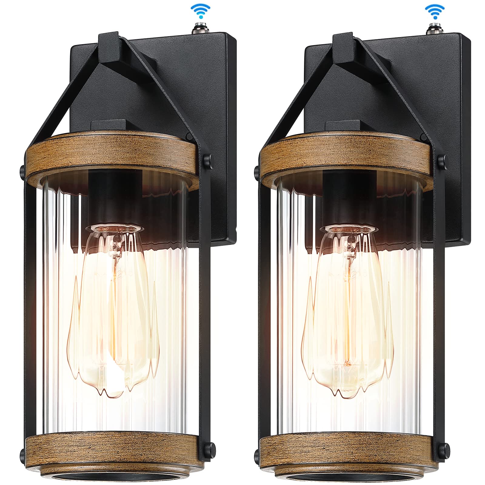 LONEDRUID dusk-to-dawn wall light with sensor for automatic exterior lighting.