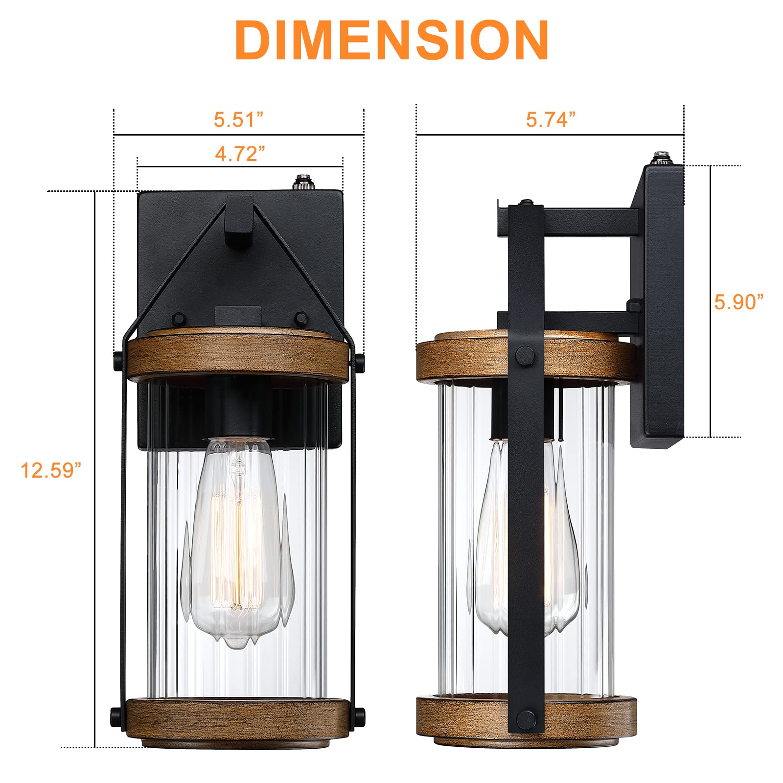 LONEDRUID easy-installation guide included for safe exterior mounting.