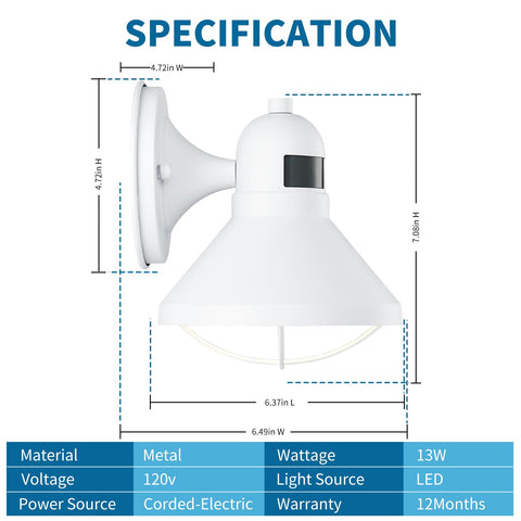 LONEDRUID energy-saving outdoor light reduces bulb changes with LED efficiency