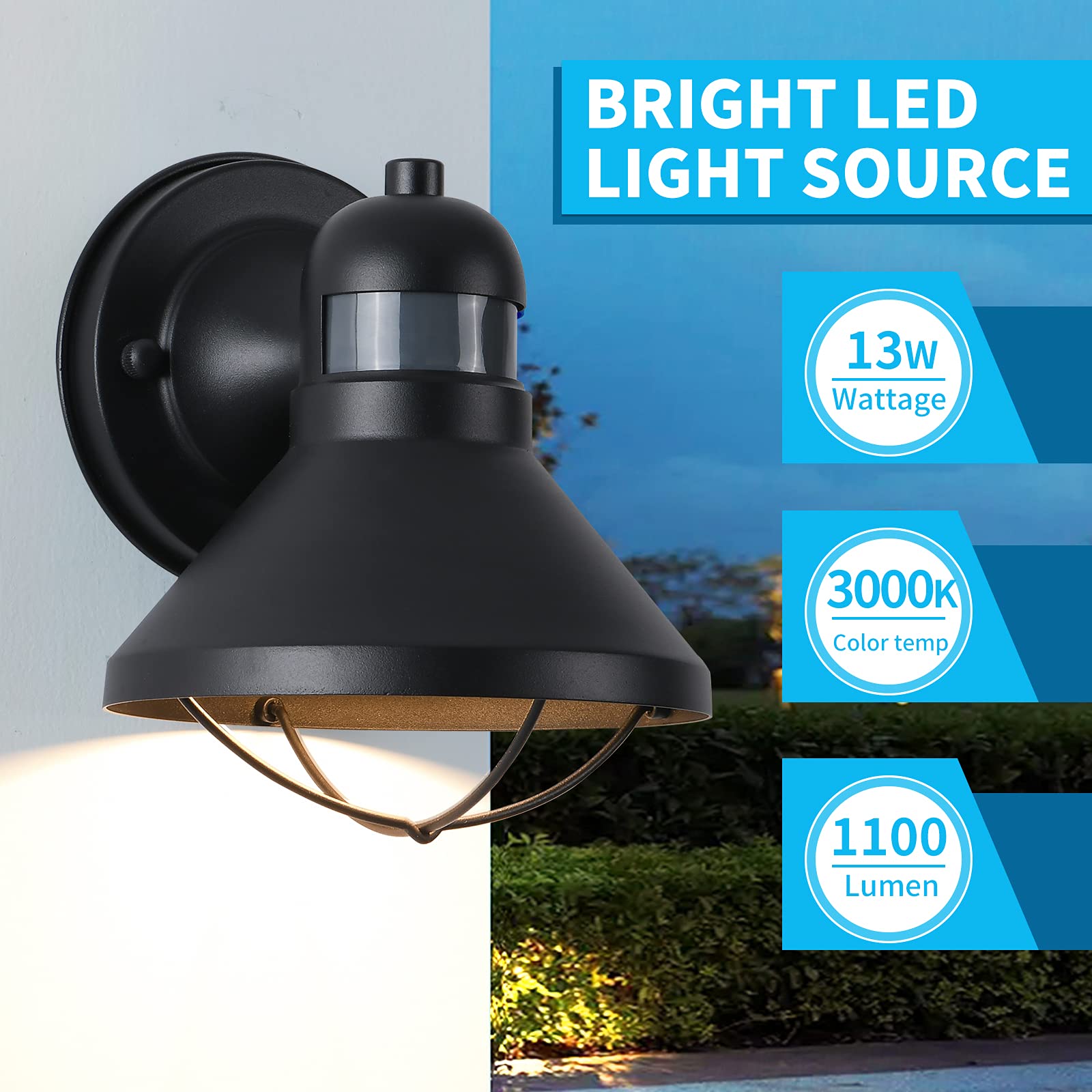 LONEDRUID quick-install outdoor light kit simplifies mounting.
