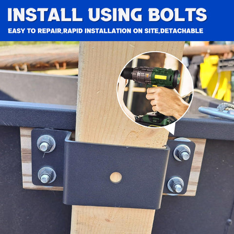 Lonffery bracket 2x4 compatibility shown with standard lumber