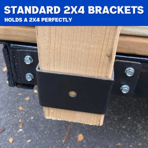 Lonffery flatbed trailer use with multiple tie-down options