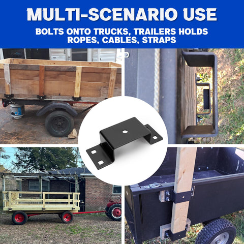 Lonffery tie-down accessories supporting fixed ropes and straps
