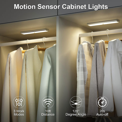 Long-Stars motion sensor activates lights hands-free on approach.