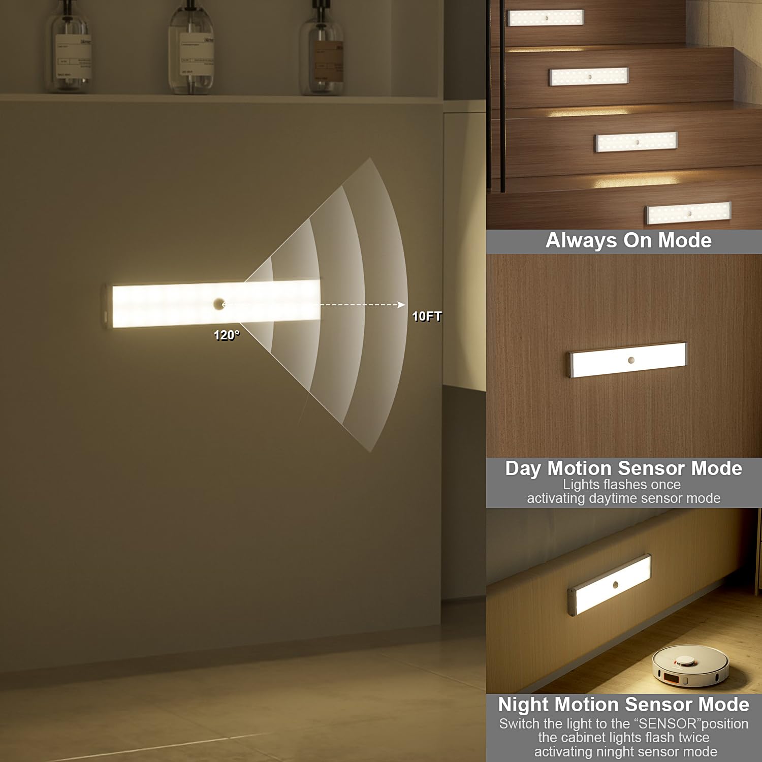 Long-Stars timer settings conserve energy during use.