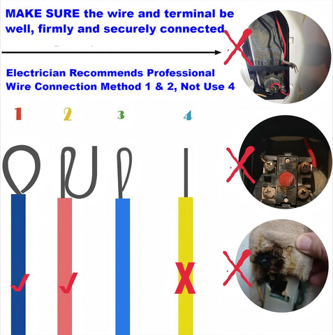 Long Term EWH-05 clear instructions for safe installation.