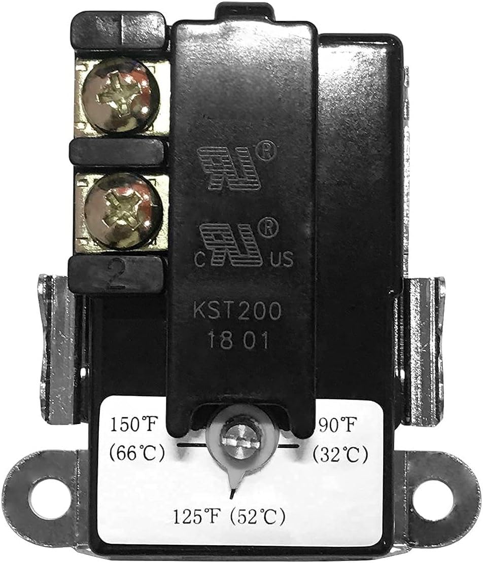 Long-Term thermostat compatibility label confirms fit with common water heater brands.