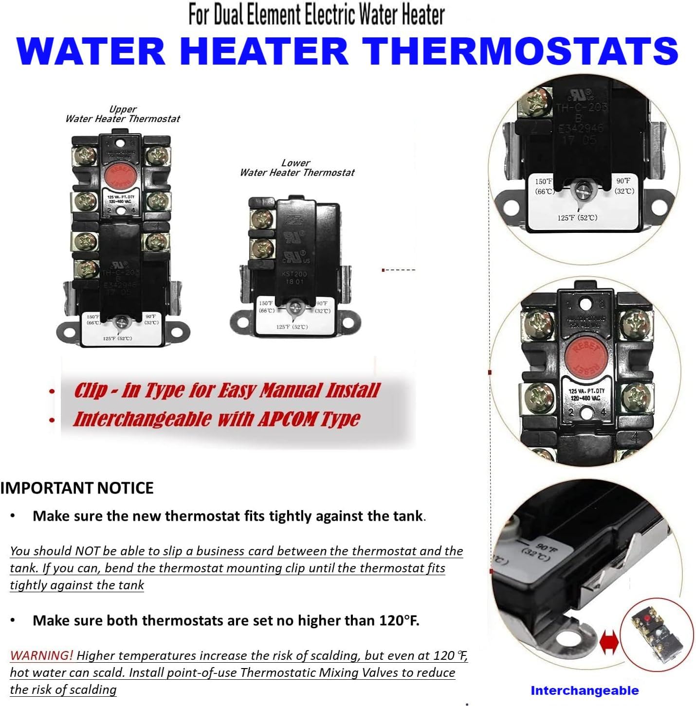 Long-Term thermostat kit front view shows installer-friendly layout.