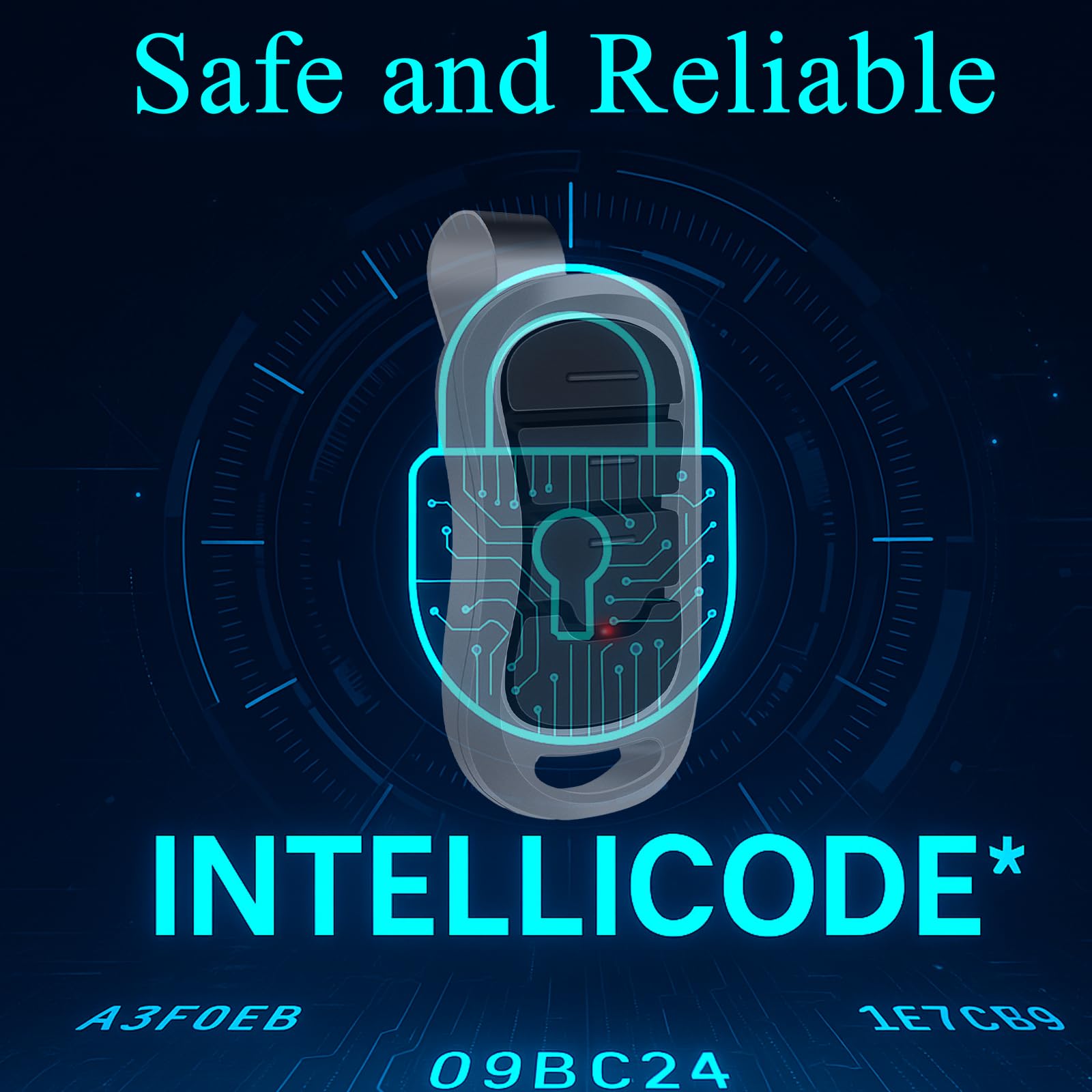 LongCtrl Genie remote operates at 315/390 MHz for reliability