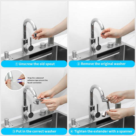 Longing Home thread-size compatibility fits most sinks for easy attachment.