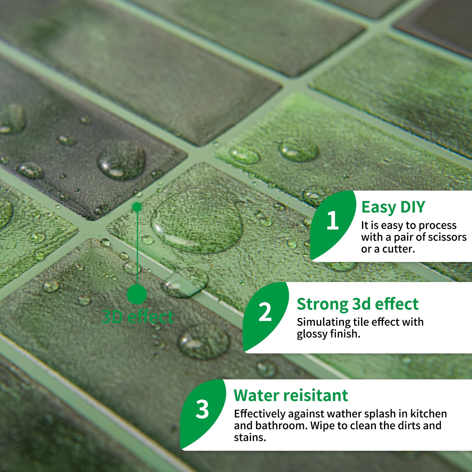 LONGKING wall installation demo showing simple peel-and-stick application.