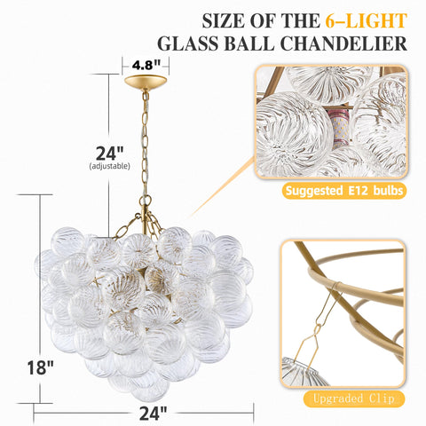 Longree chandelier above dining table showing warm glow and golden frame
