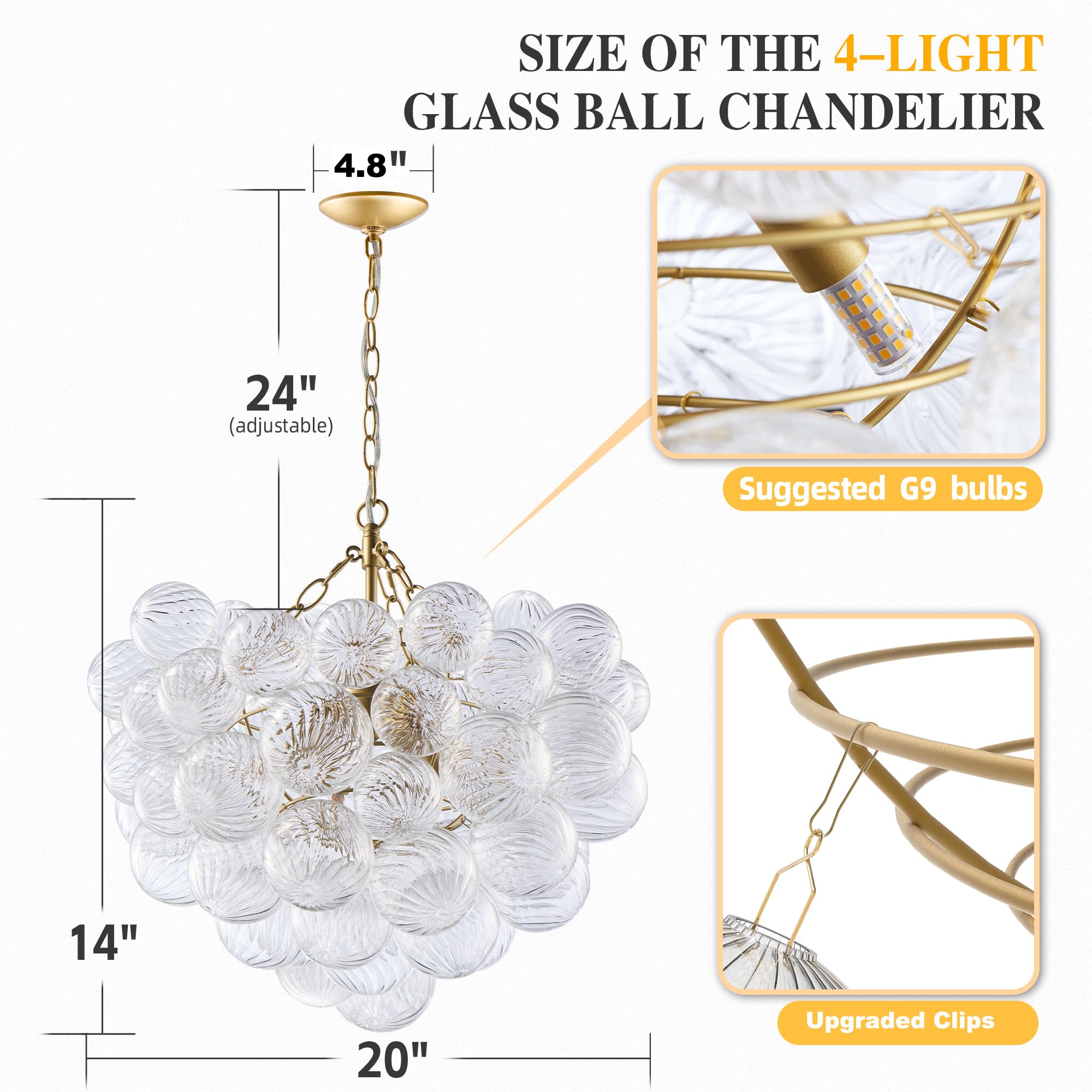 Longree swirled glass gild brass chandelier offers warm ambiance and decorative focal point.