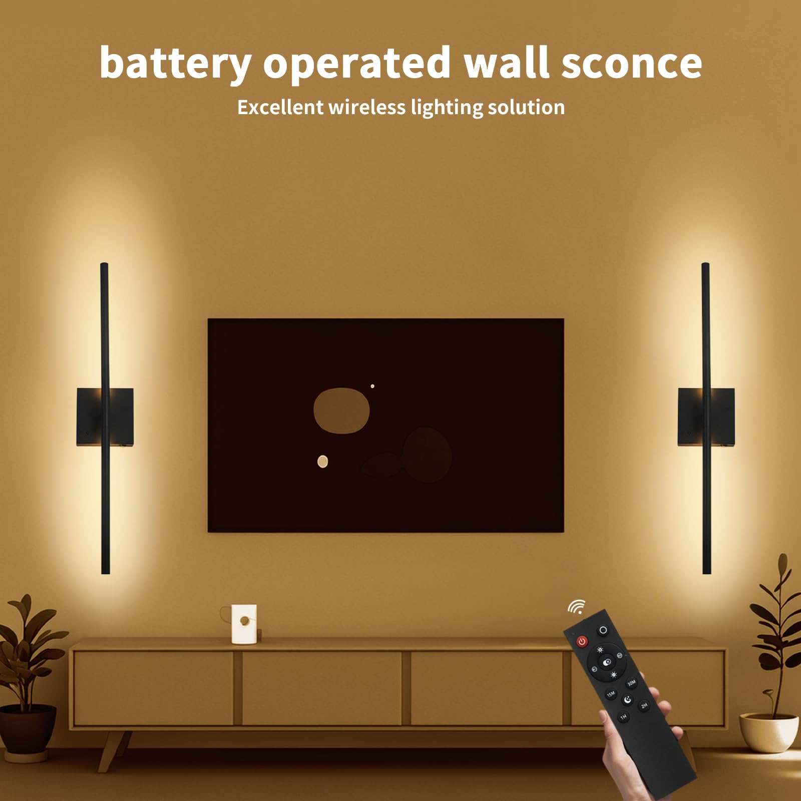 Lonruis wall sconce timing function to save battery life