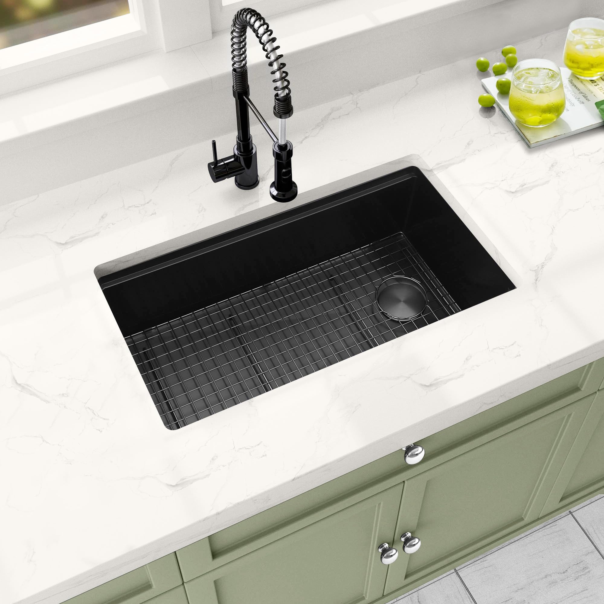 Lonsince brushed finish enhances durability and easy cleaning