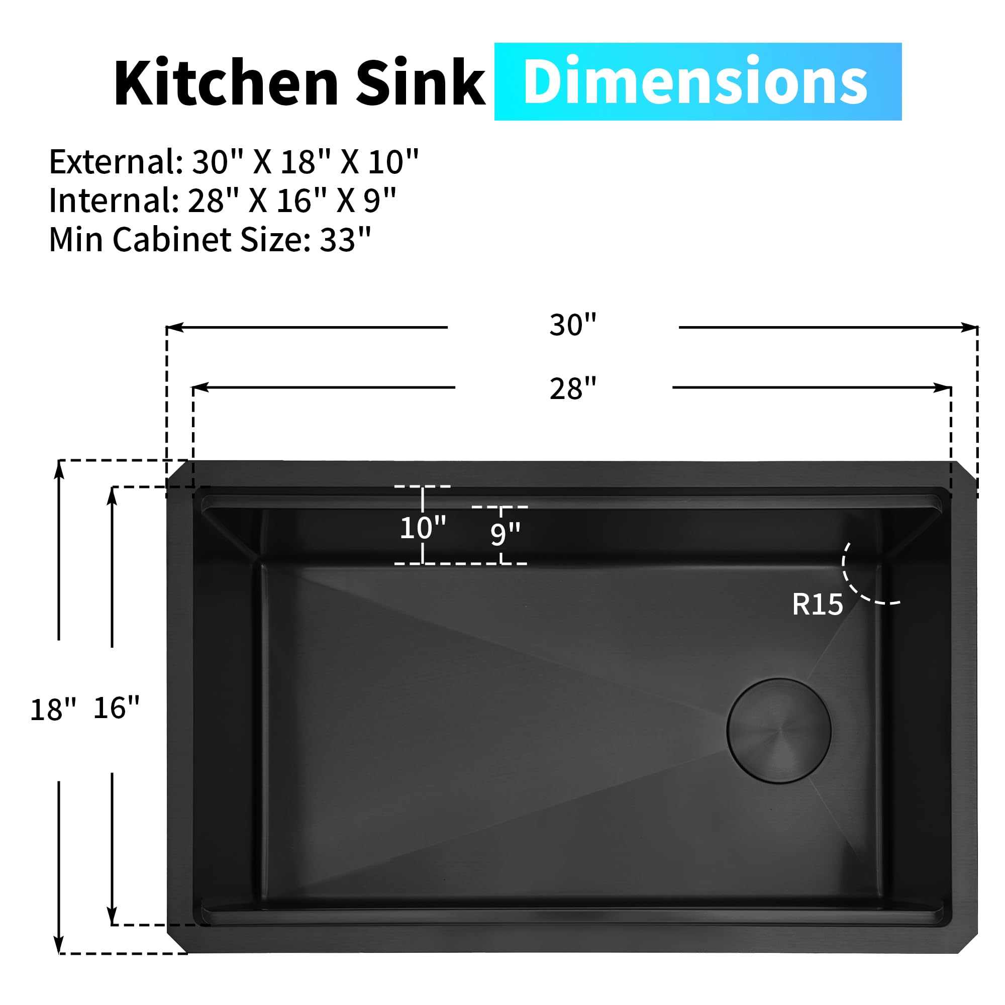 Lonsince deep bowl helps contain splashes during washing