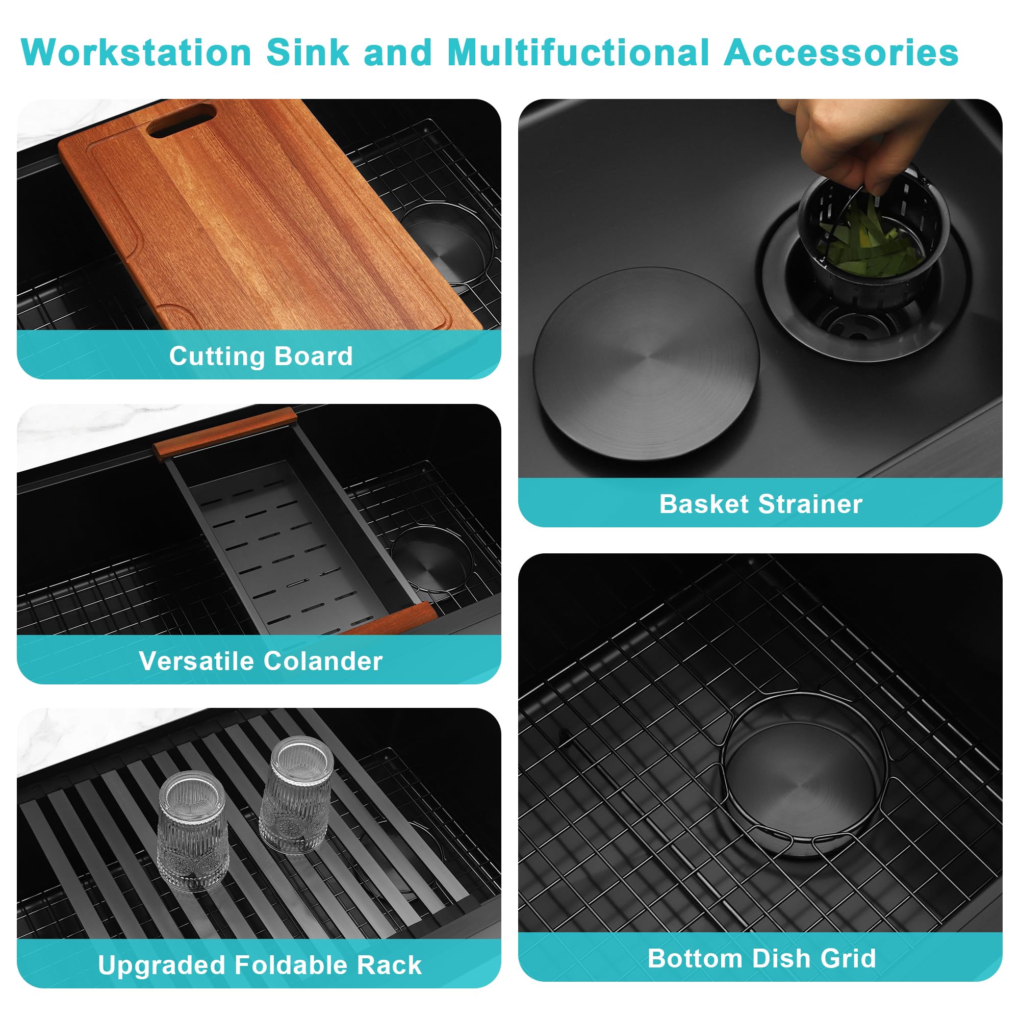 Lonsince offset drain design frees cabinet space for disposals