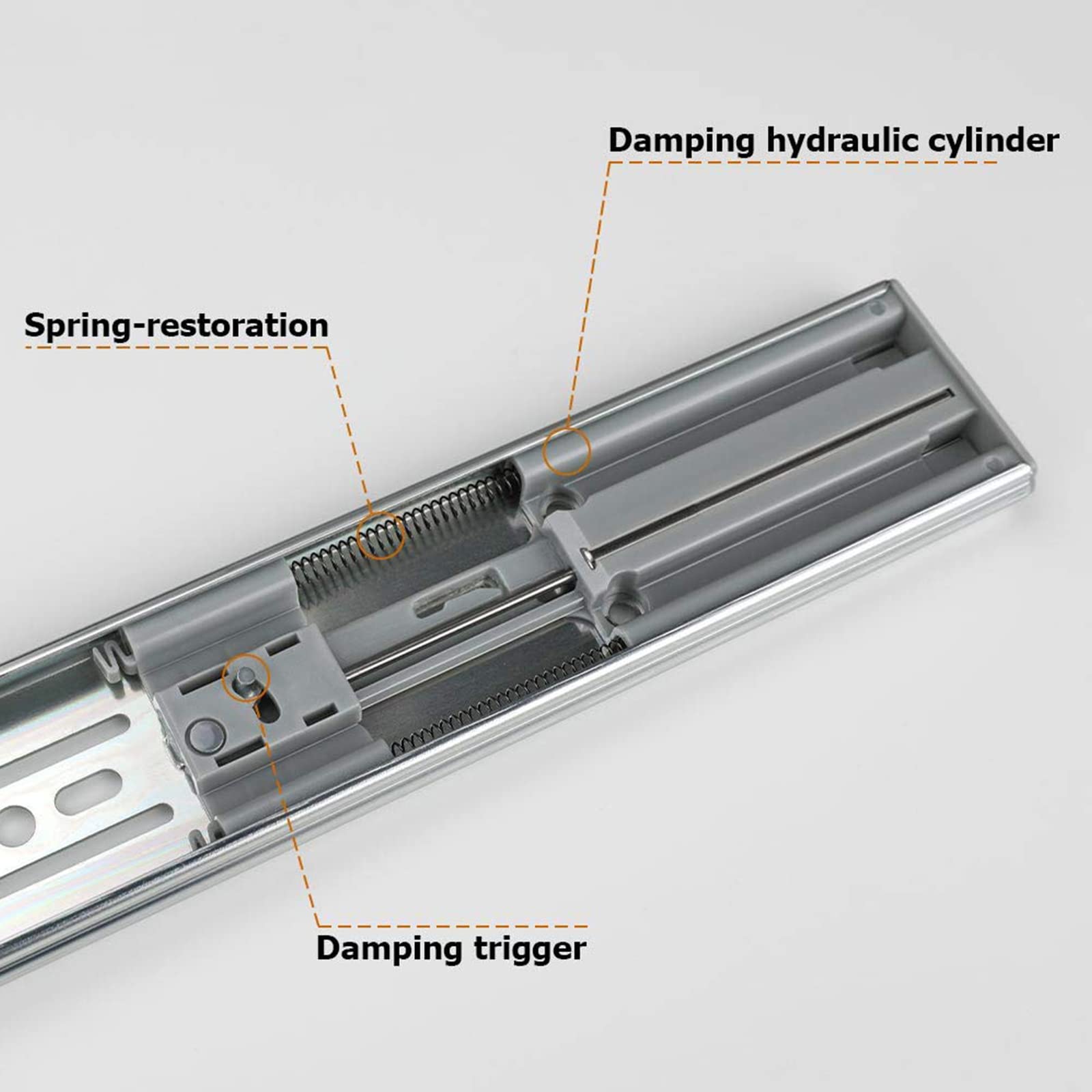 LONTAN hydraulic damper delivers soft, near-silent closing