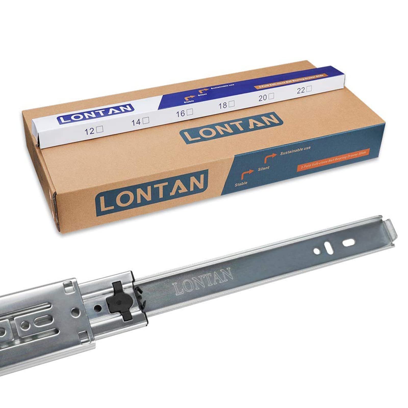 LONTAN heavy-duty steel construction with zinc plating resists corrosion