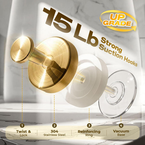 LOOHOI stainless steel towel hook resists humidity for daily bathroom use