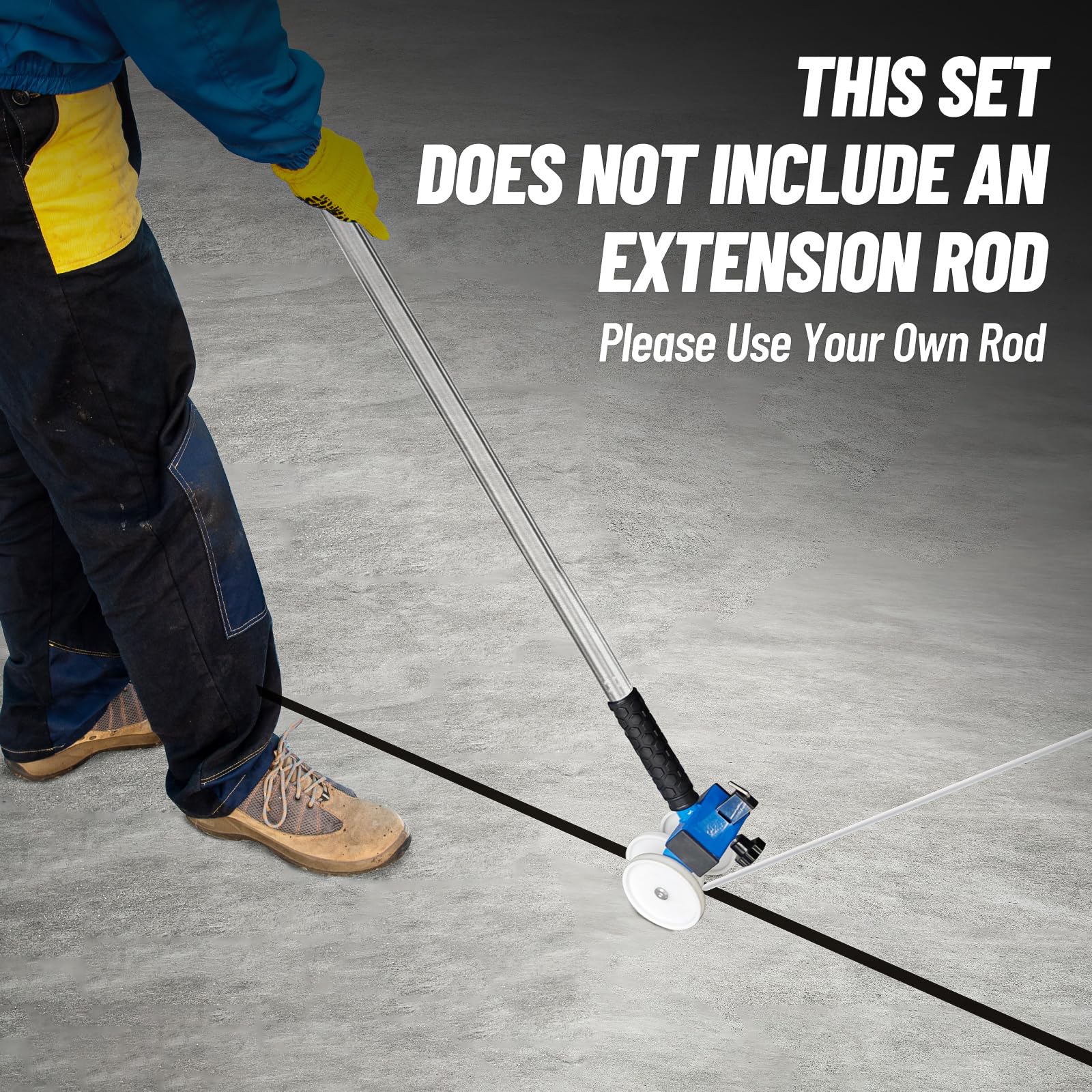 LookFox backer rod insertion tool in road construction scene supports efficient sealing work