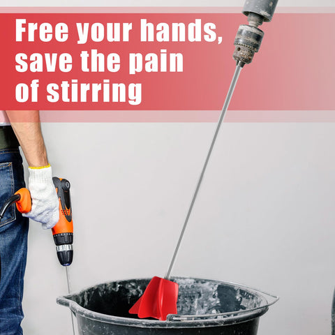 Loosh concrete resin mixer 11 inch, heavy-duty metal rod for tough jobs.
